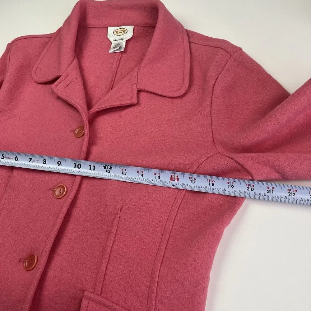 Vintage Talbots Wool Alpaca Knit Blazer M L Preppy Academia Old Money Heritage